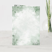 冬のパスポート目的地の結婚式 招待状 (裏面)