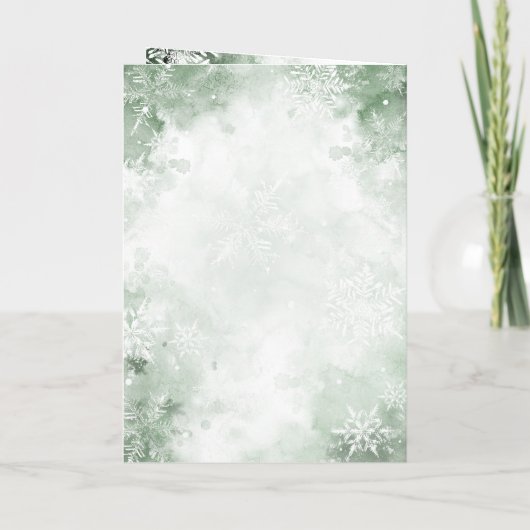 冬のパスポート目的地の結婚式 招待状 (裏面)