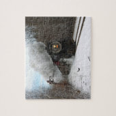 冬のパズルの蒸気 ジグソーパズル (縦)