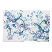 冬のパターンブルー.ターコイズ.