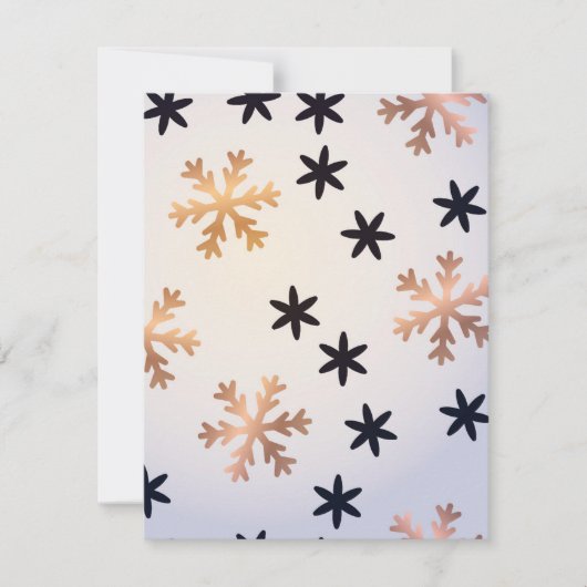 冬のパターン12 ノートカード (正面)