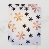 冬のパターン12 ノートカード (正面/裏面)