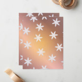 冬のパターン13 ノートカード (正面/裏面インサイチュ)