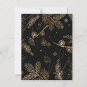 冬のパターン3 ノートカード (裏面)