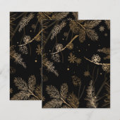 冬のパターン3 ノートカード (正面/裏面)