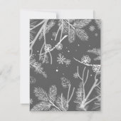 冬のパターン4 ノートカード (裏面)