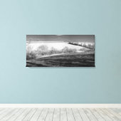 冬のパノラマ キャンバスプリント (インサイチュ (ウッドフロア))