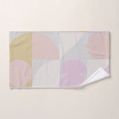 冬のパモダンステルの幾何学模様 バスタオルセット (ハンドタオル)