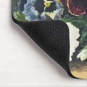 冬のパンジー1884年 マウスパッド (コーナー)