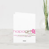 冬のパンダくまの休日のクリスマスカード シーズンカード (裏面)