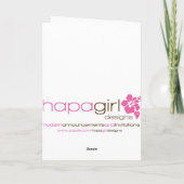 冬のパンダくまの折られた休日のクリスマスカード シーズンカード (裏面)