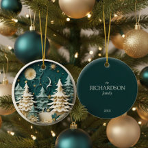 冬のパーソナライズされたクリスマスツリー