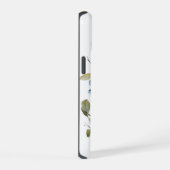 冬のパーソナライズされたフローラ電話ケース iPhone 15ケース (右側面)