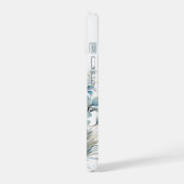 冬のパーソナライズされたフローラ電話ケース iPhone 15ケース (左側面)