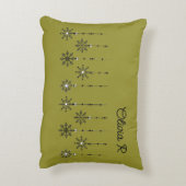 冬のパーソナライズされたワンダーランドアクセント枕 アクセントクッション (裏面(縦))