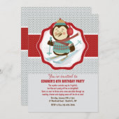 冬のパーティの招待状 招待状 (正面/裏面)