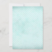 冬のパーティーに誘う 雪の結晶と輝き 招待状 (裏面)