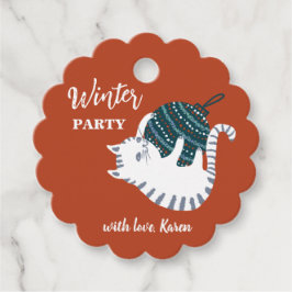 冬のパーティークリスマストイキャットギフト フェイバータグ