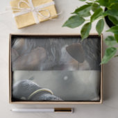 冬のヒゲのクリスマスマウスのデコパージュ 薄葉紙 (ギフト)