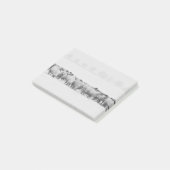 冬のヒツジの群 ポストイット (アングル)