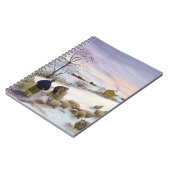 冬のヒツジを食べ物を与えること ノートブック (左側)