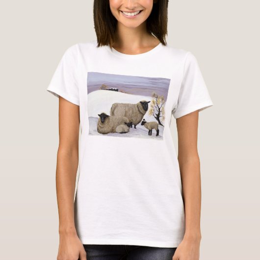冬のヒツジ Tシャツ (正面)