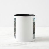 冬のヒュームで覆われた橋 マグカップ (中央)