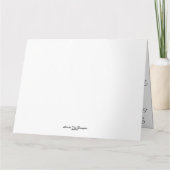 冬のビクトリアン平和：クリスマスの挨拶 カード (裏面)