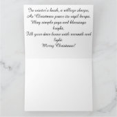 冬のビクトリアン平和：クリスマスの挨拶 カード (内部)