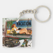 冬のビルボード画家:Stevan Dohanos著 キーホルダー (裏面)