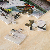 冬のビルボード画家:Stevan Dohanos著 ジグソーパズル (側面)