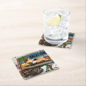 冬のビルボード画家：Stevan Dohanos著 スクエアペーパーコースター (インサイチュ)