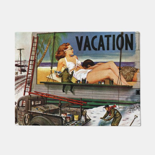 冬のビルボード画家:Stevan Dohanos著 ドアマット (正面)