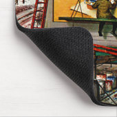 冬のビルボード画家:Stevan Dohanos著 マウスパッド (コーナー)