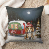 冬のビーグルキャラバンクリスマスアドベンチャー クッション (ブランケット)