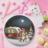 冬のビーグルキャラバンクリスマスアドベンチャー ペーパープレート (パーティー)