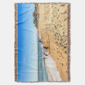 冬のビーチシーン スローブランケット (正面縦)