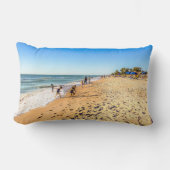 冬のビーチシーン ランバークッション (正面)