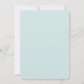 冬のビーチ結婚式 招待状 (裏面)