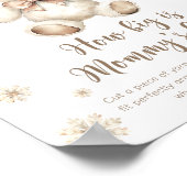 冬のビーリー待っている大きいママの腹のゲーム ポスター (角)