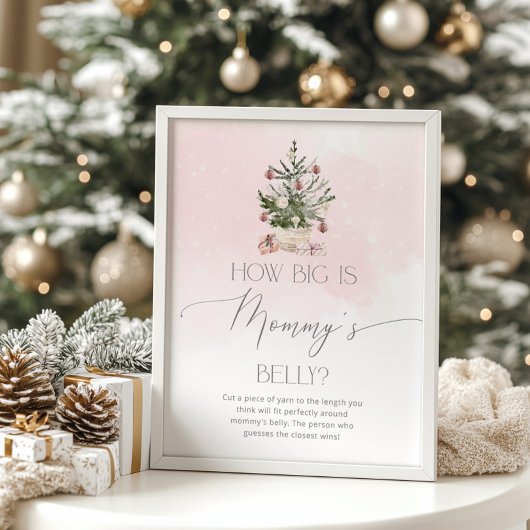 冬のピンクどのように大きいママのベリーゲームポスター ポスター