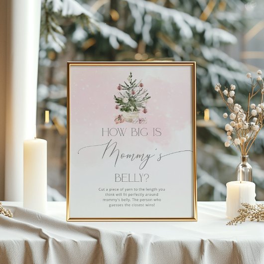 冬のピンクどのように大きいママのベリーゲームポスター ポスター