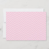 冬のピンクのキツネの女の子のベビーシャワーの招待状 招待状 (裏面)