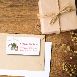 冬のピンクの女の子の赤ちゃんシャワー外は寒い ラベル