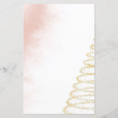 冬のピンクの水色ベビーシャワーゲームキャラクター (裏面)