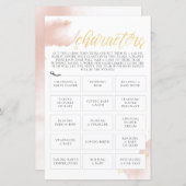 冬のピンクの水色ベビーシャワーゲームキャラクター (正面/裏面)