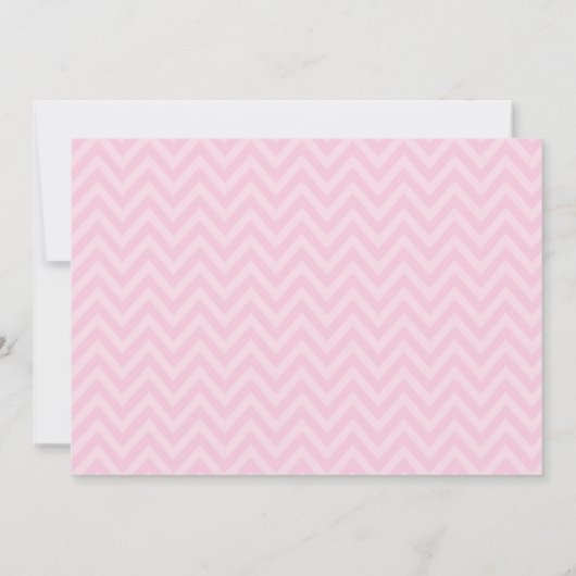 冬のピンクの靴の女の子のベビーシャワーの招待状 招待状 (裏面)