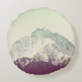 冬のピーク：ヒップスターヴィンテージフィルタ。 ラウンドクッション (裏面)