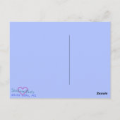 冬のピース3淡いはがき ポストカード (裏面)