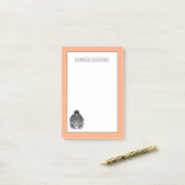 冬のファッションの準備ができたトラは|あなたの名前を加えます ポストイット (デスク上)